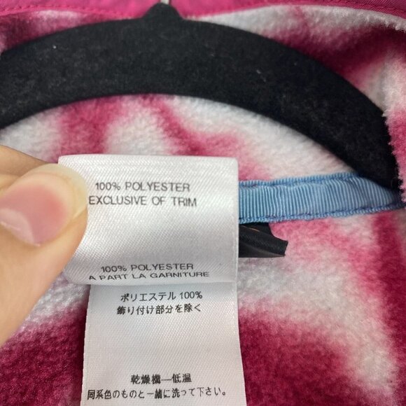 Patagonia Women's Synchilla T Snap Pullover Size S Pink Tie Dye Diamond Jacket - Picture 5 of 10